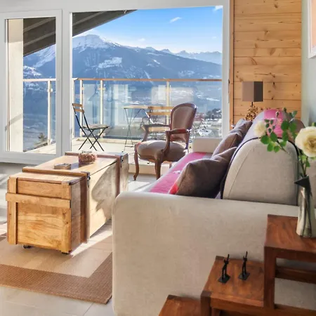 Cosy, Neuf, Vue Panoramique, Centre A 4 Min A Pied 克莱恩 蒙塔纳