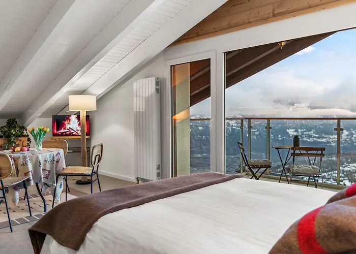 公寓 Cosy, Neuf, Vue Panoramique, Centre A 4 Min A Pied