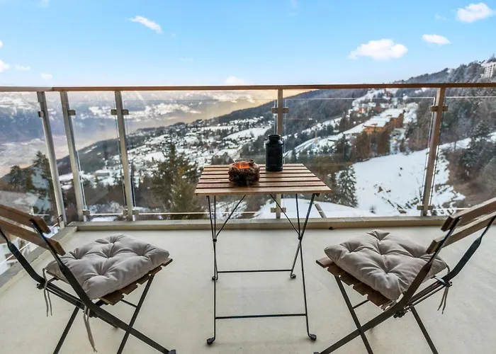 Apartamento Cosy, Neuf, Vue Panoramique, Centre à 4 Min à Pied Crans-Montana